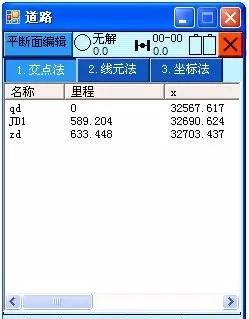 如何把平曲线表输入到rtk中（交点法）