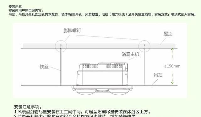 浴霸的分类及安装步骤