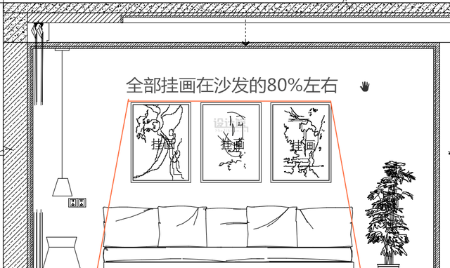 背景墙上的照片、装饰画，怎么挂更美观优雅？