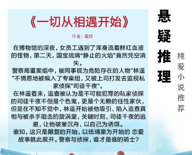 5本纯爱小说推荐，悬疑推理系列，看高智商攻受谈谈情破破案