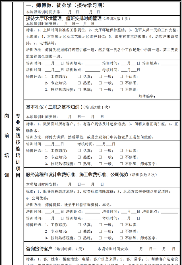 家装公司【客户部】内训系统