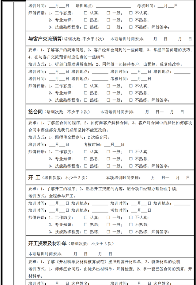 家装公司【客户部】内训系统